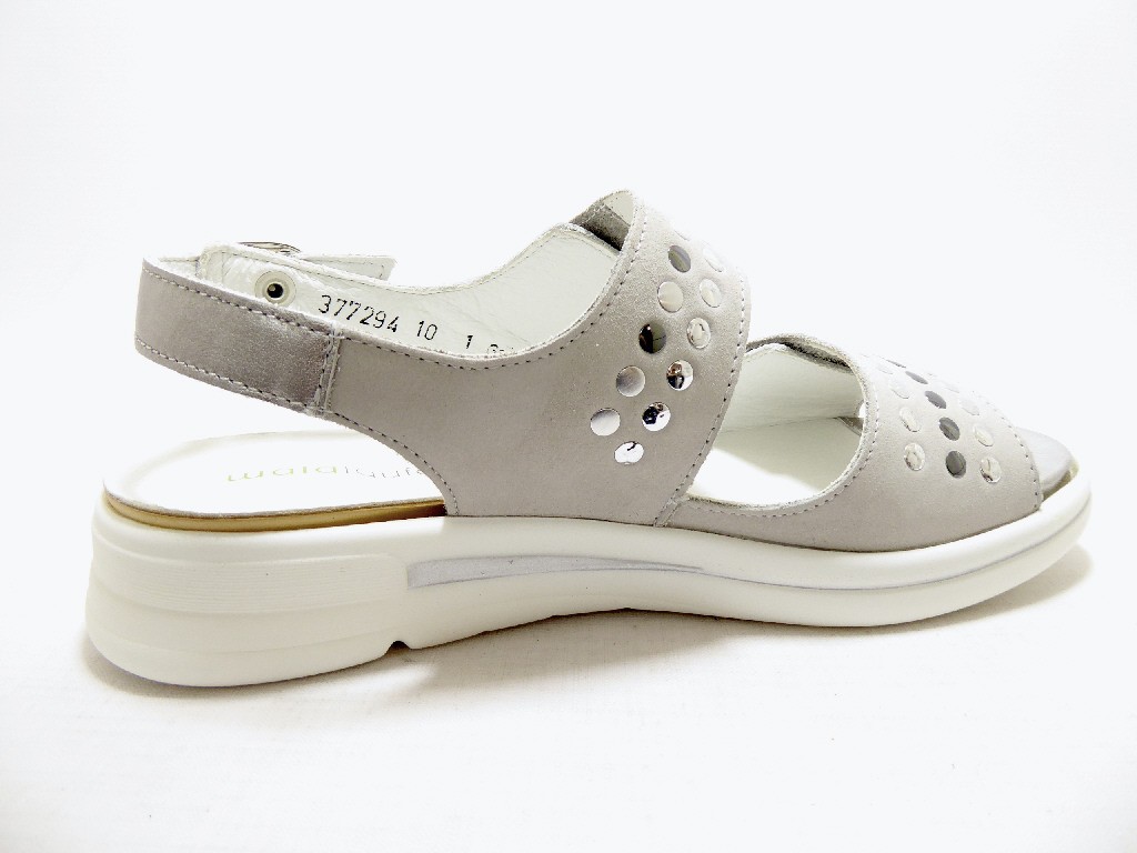 WALDLÄUFER Komfort Sandalen taupe MEMPHIS NUBUK