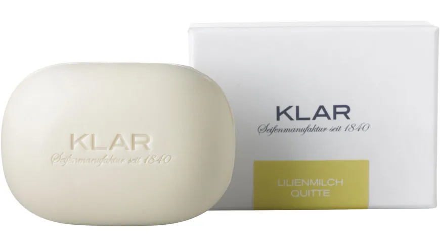 KLAR'S Exklusive Seife Lilienmilch & Quitte 135 g