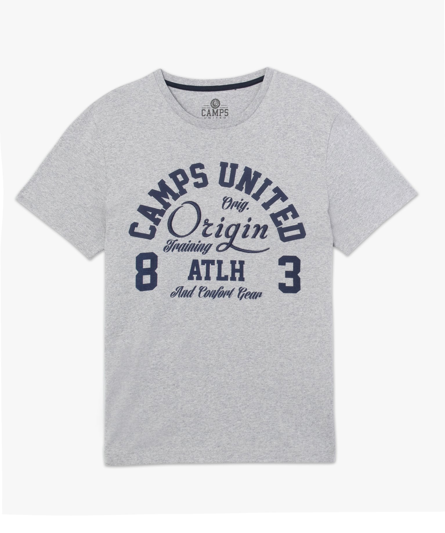 Tee-shirt homme avec inscription XXL - Camps United gris | GEMO
