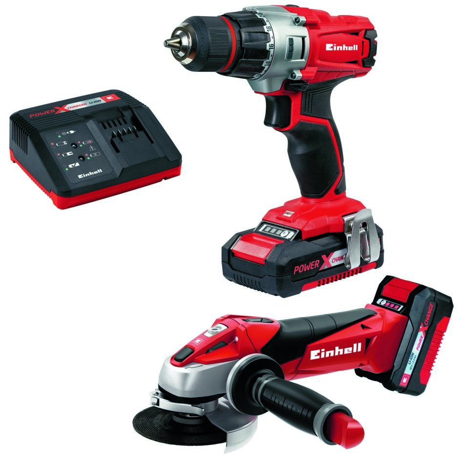 Zestaw narzędzi Einhell 4257211 TE-TK 18 Li Kit (CD+AG)