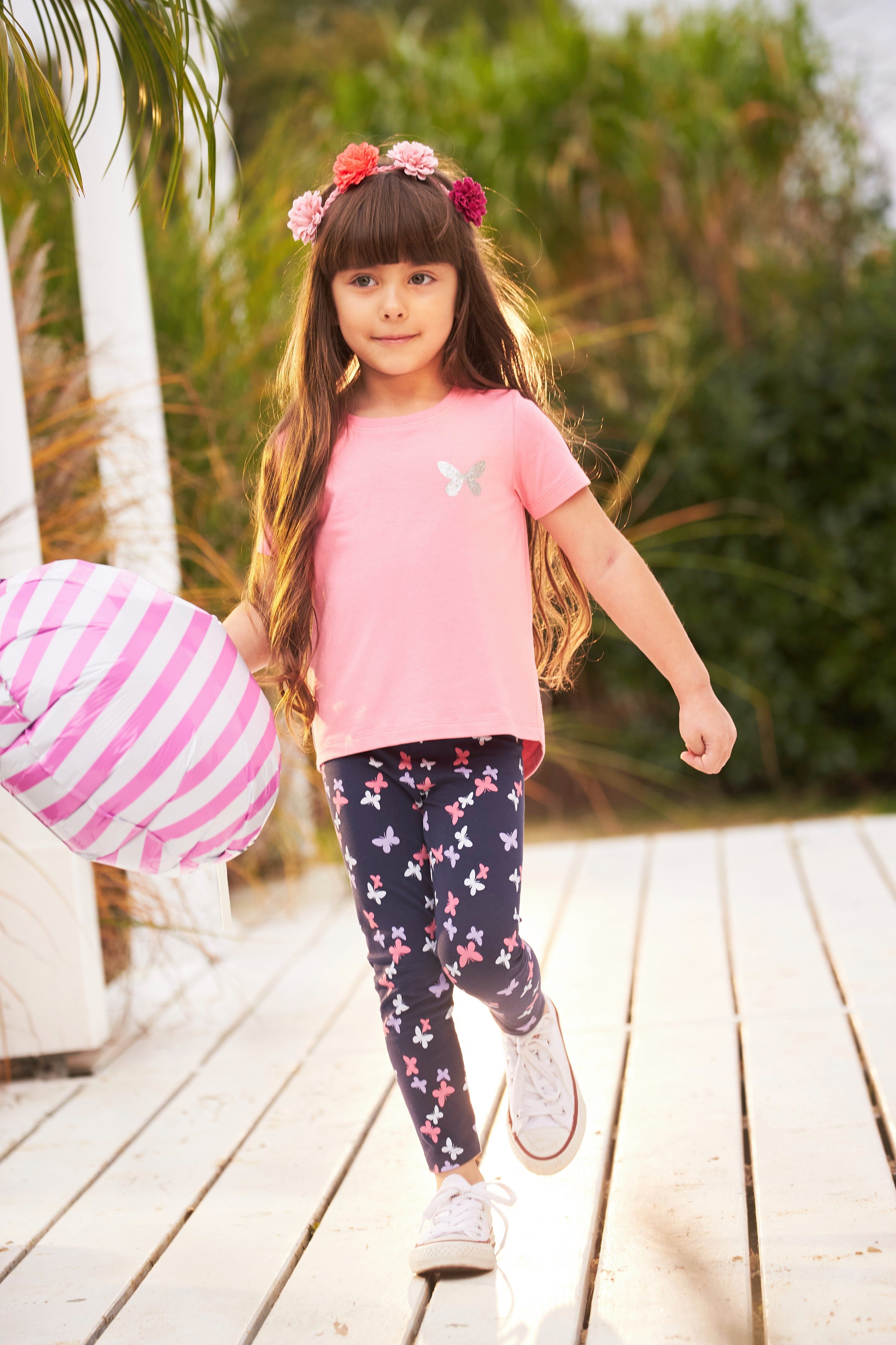 KIDSWORLD Leggings (Packung, 3er-Pack) mit unterschiedlichen Mustern und Farben