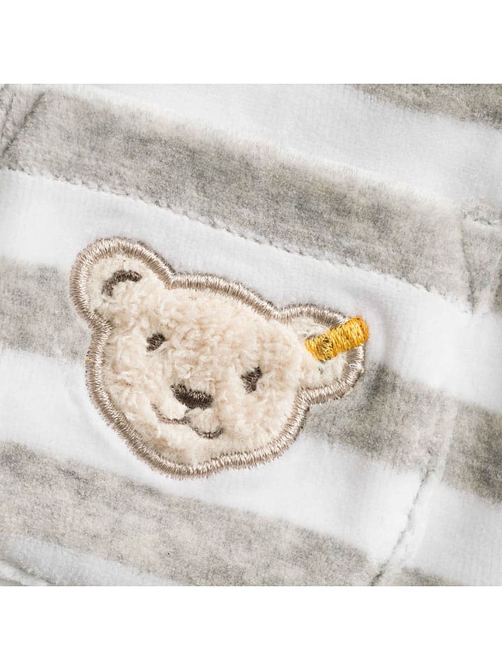 Steiff 3tlg. Outfit in Grau/ Weiß günstig kaufen