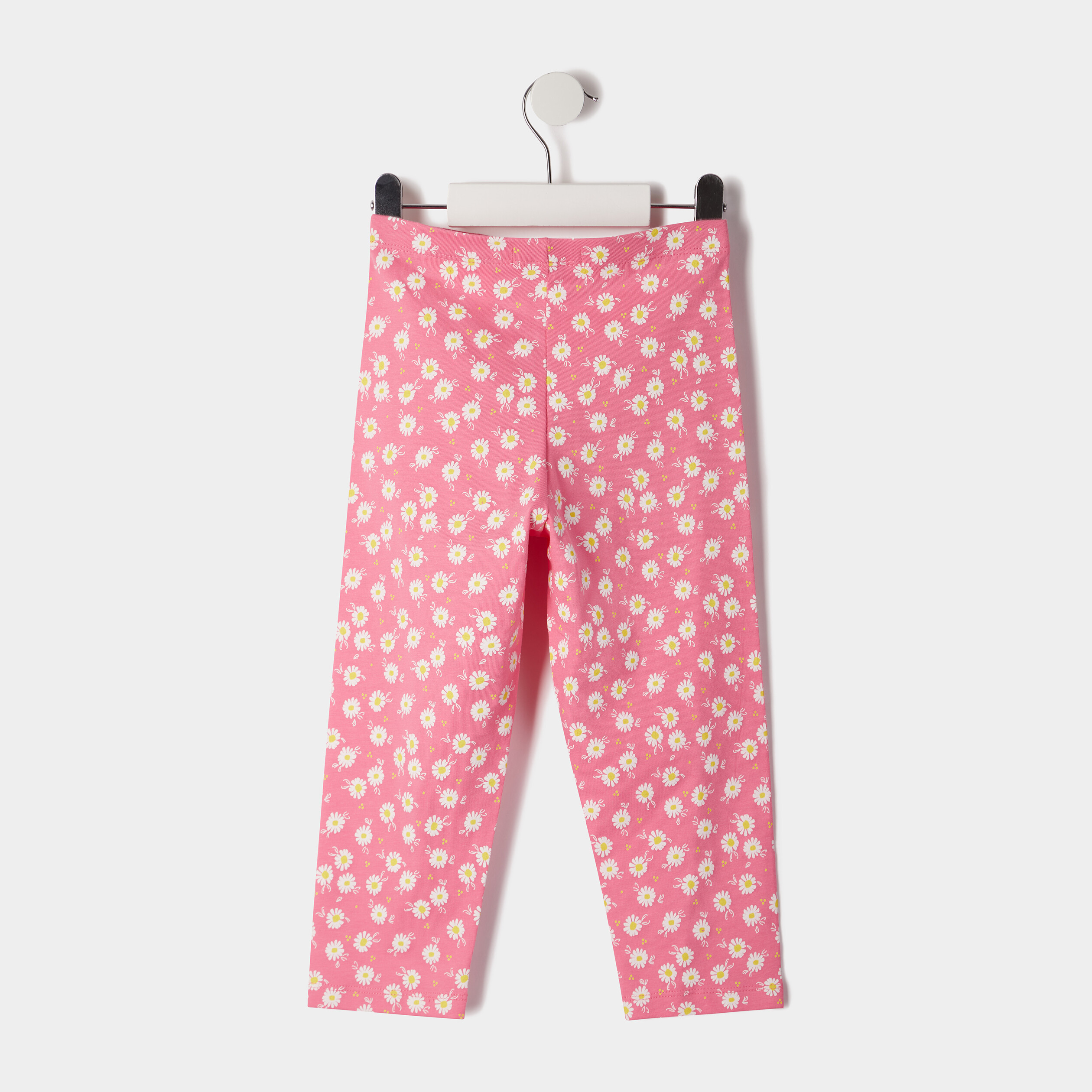 Lot 2 leggings élastiqués 7 8ème rose fille | La Halle