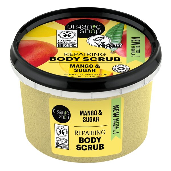 Organic Shop Kenyan Mango Body Scrub 250ml - Normal skin, exfoliating