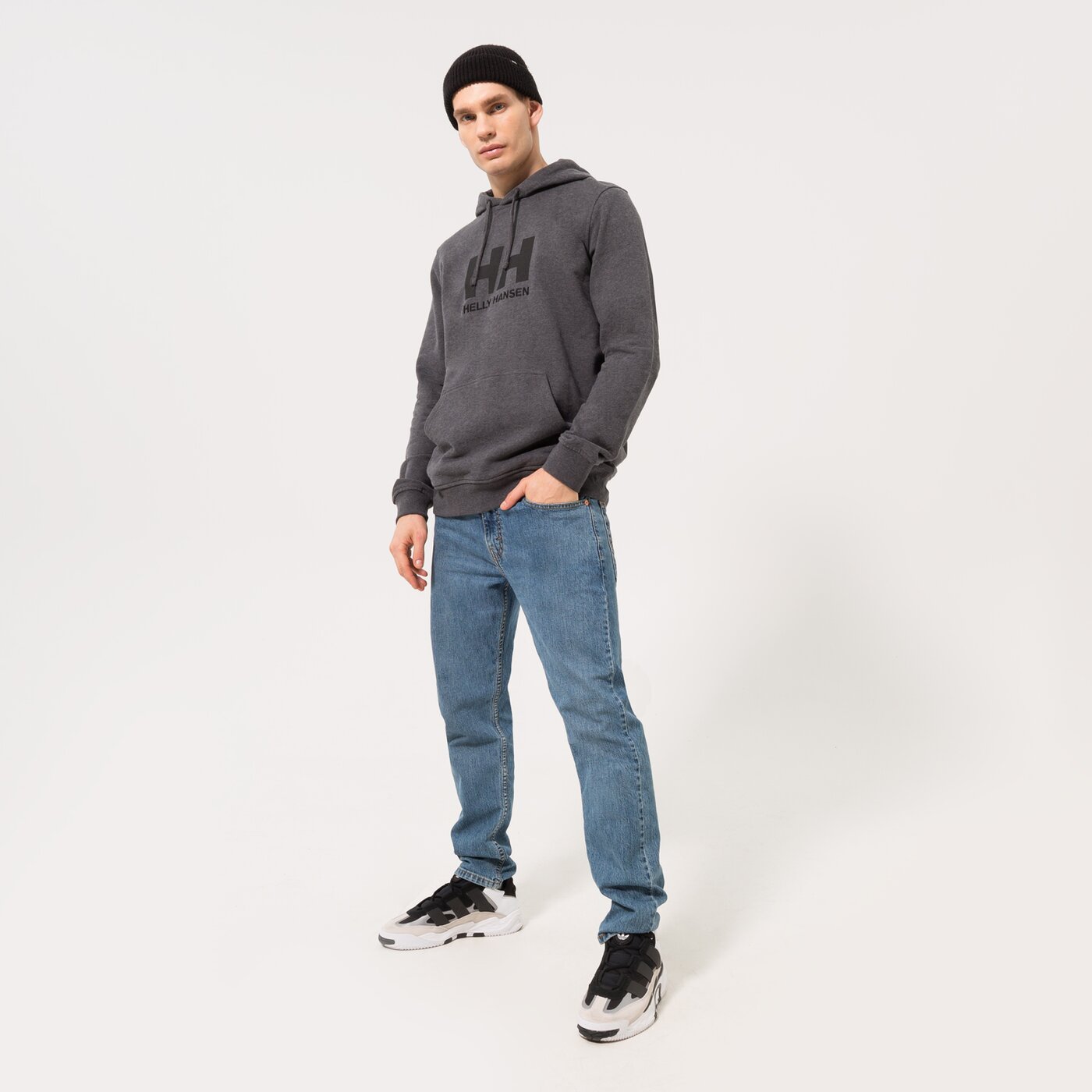 HELLY HANSEN HOODIE HH LOGO HOODIE Grau