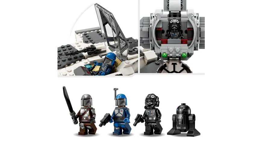 LEGO Star Wars 75348 Mandalorianischer Fang Fighter vs. TIE Interceptor