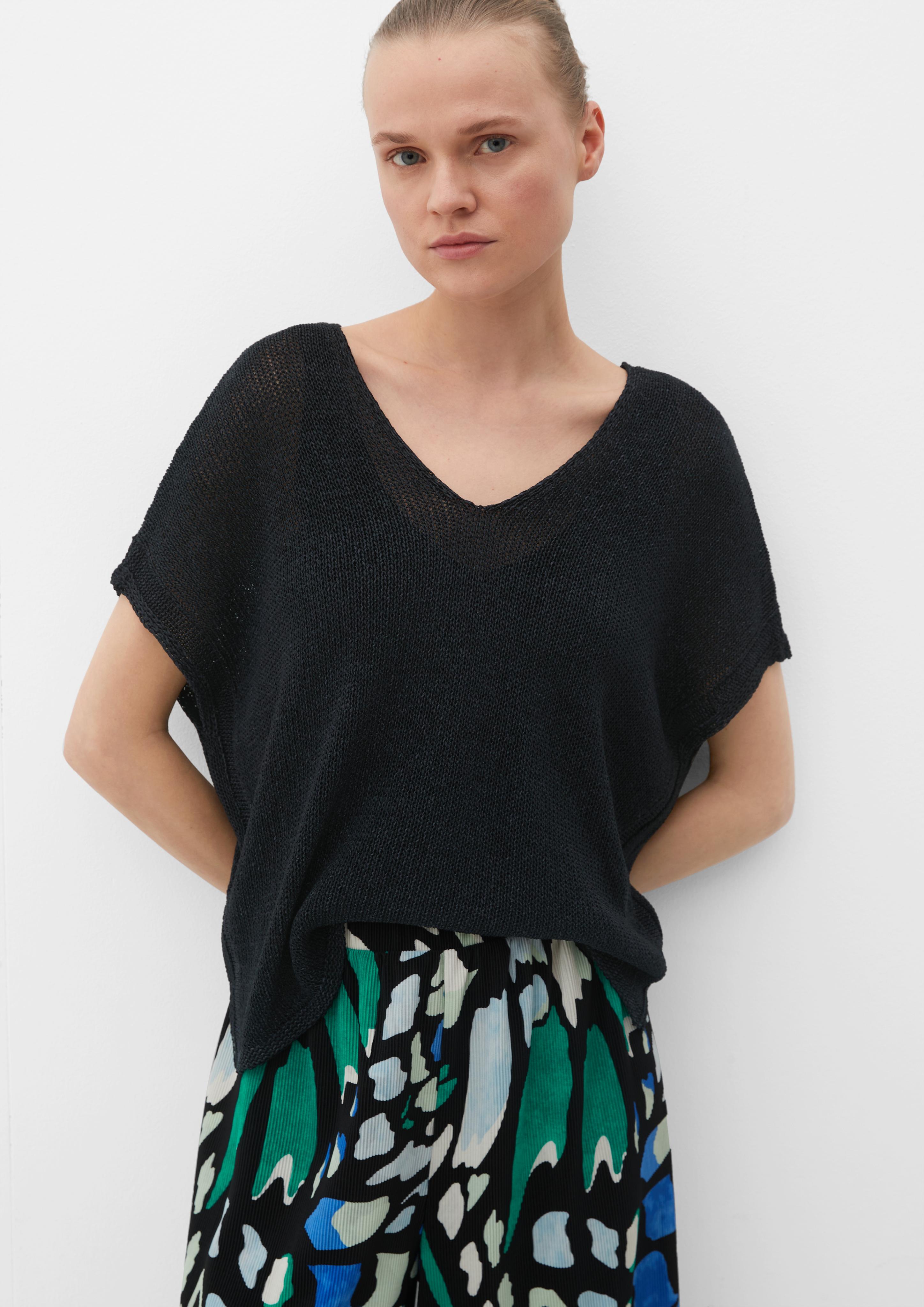 Ärmelloser Strickpullover  2128845-99X5