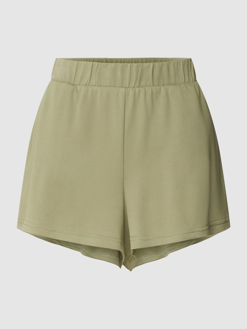 Sweatshorts mit elastischem Bund in lindgrün