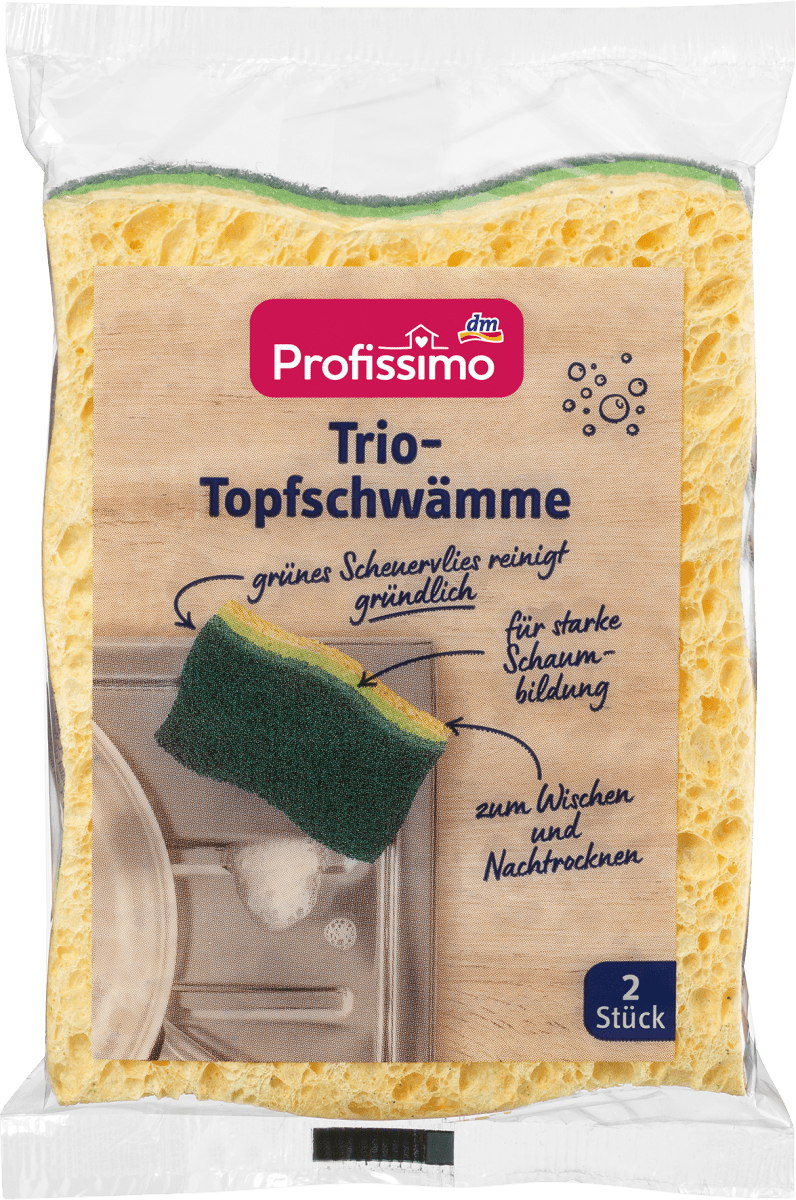 Trio-Topfschwämme, 2 St