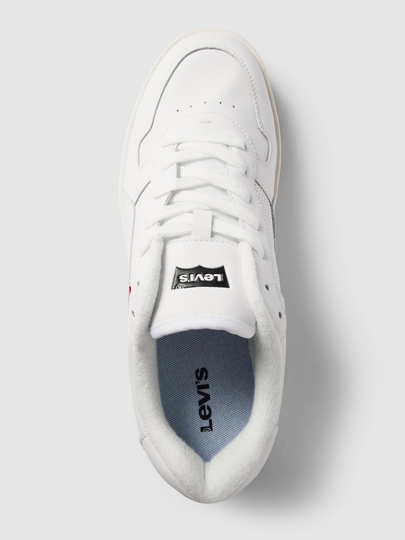 Sneaker aus Leder-Mix Modell 'GLIDE' in weiß