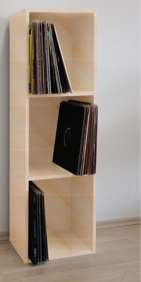 VCM my media Schallplatten-Regal Platto Buche
