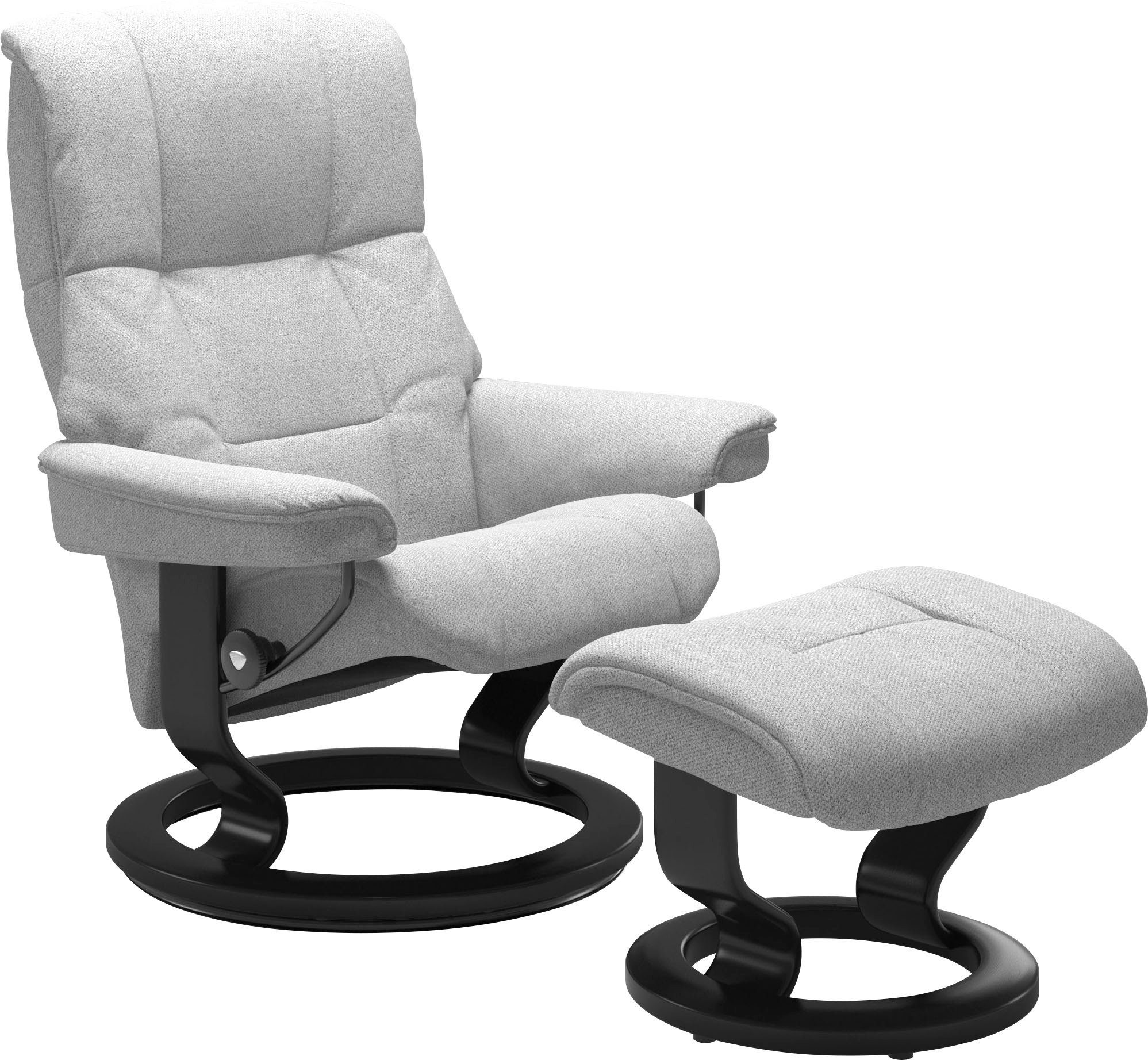 Stressless® Relaxsessel Mayfair (Set, Relaxsessel mit Hocker), mit Hocker, mit Classic Base, Größe S, M & L, Gestell Schwarz
