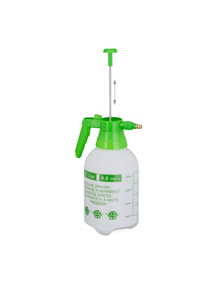 relaxdays Drucksprüher in Weiß/ Grün - 2 l günstig kaufen onesize
