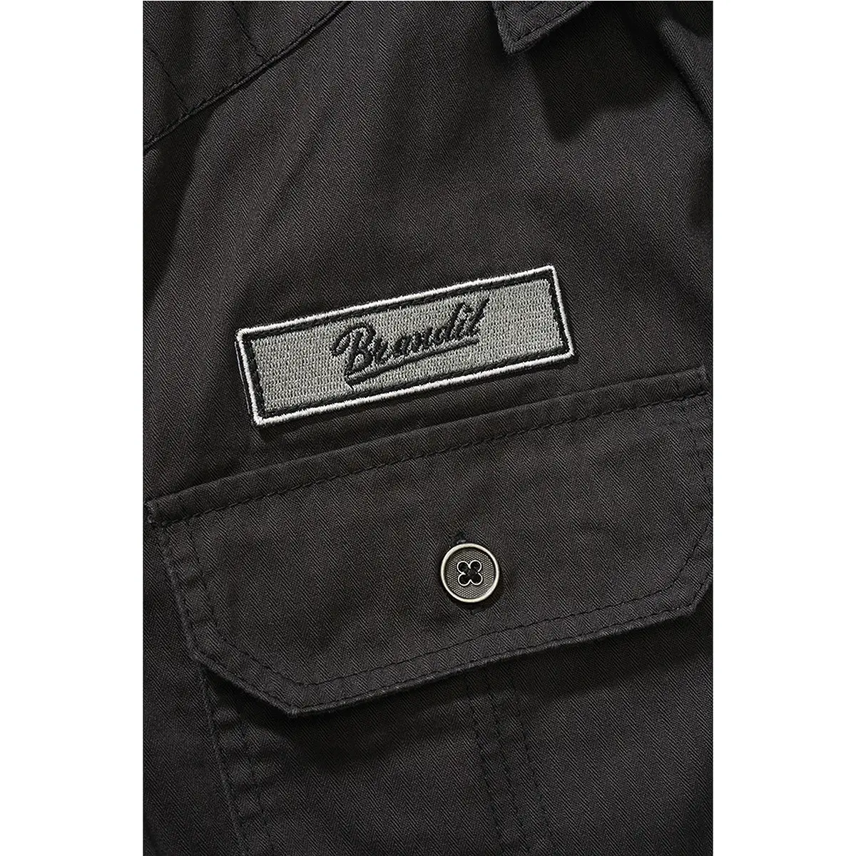 Luis Vintage Shirt kurzarm schwarz