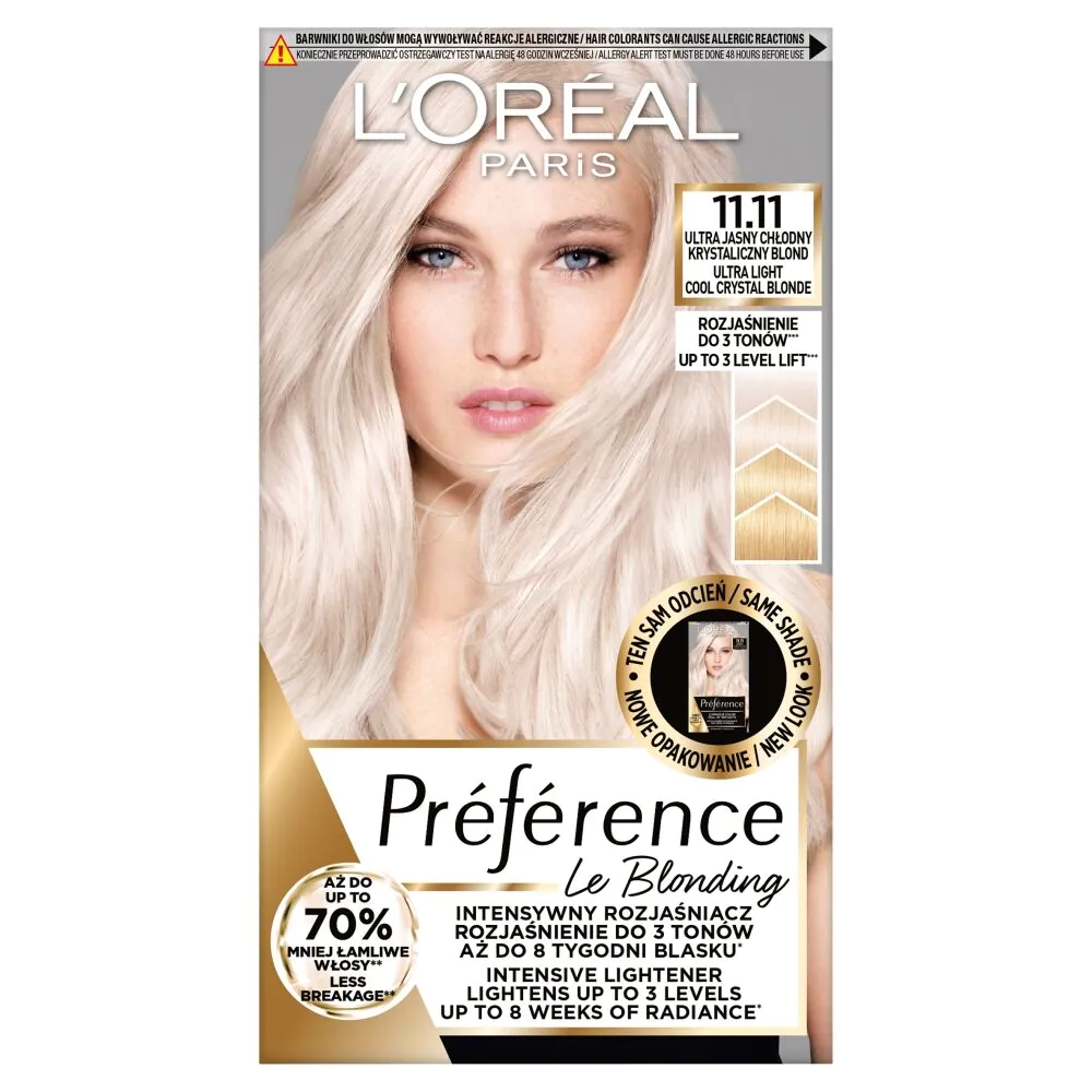 L'Oréal Preference farba za kosu 11.11 Vrlo svijetla hladna kristalno plava