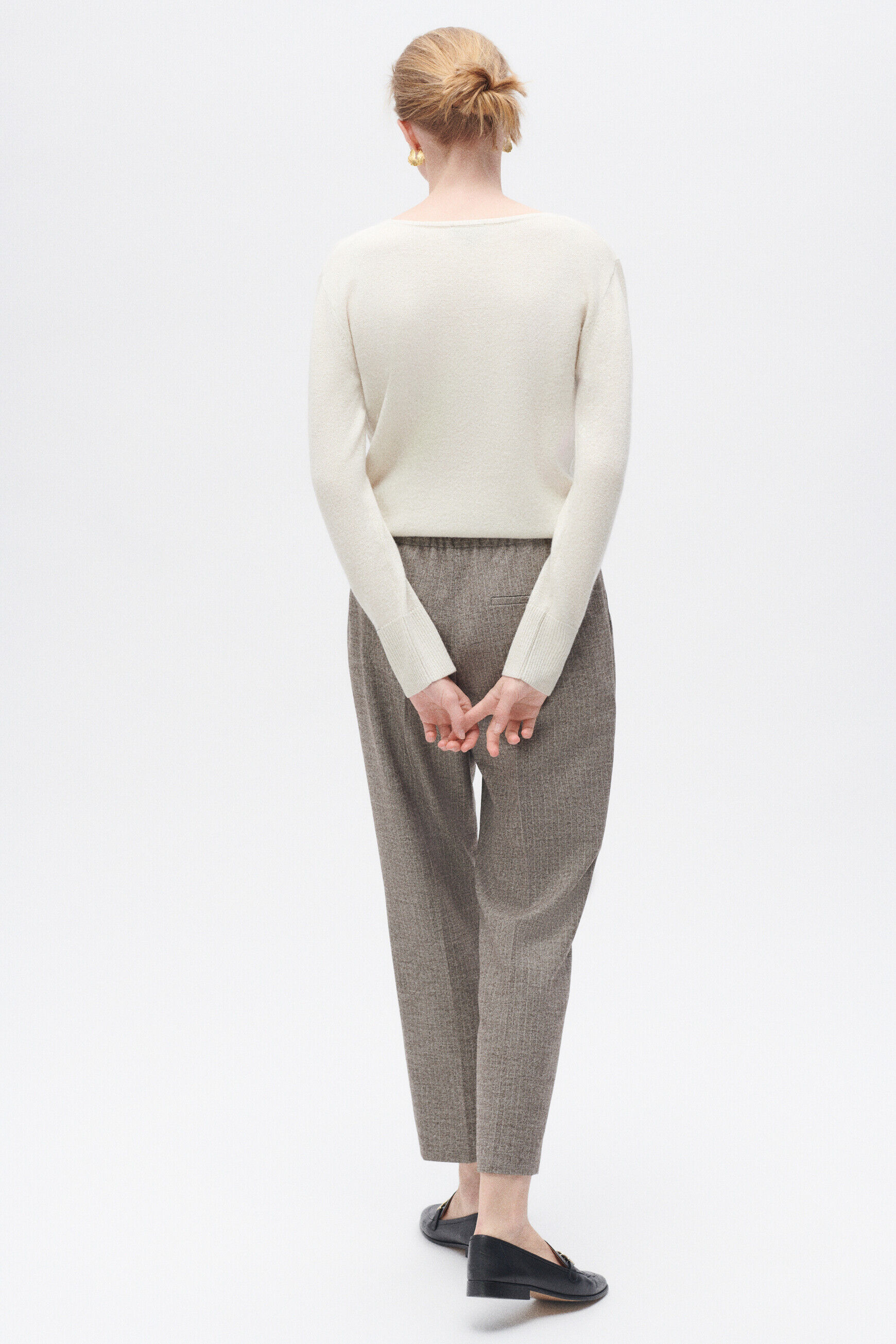 Pull marianne lurex ivoire femme