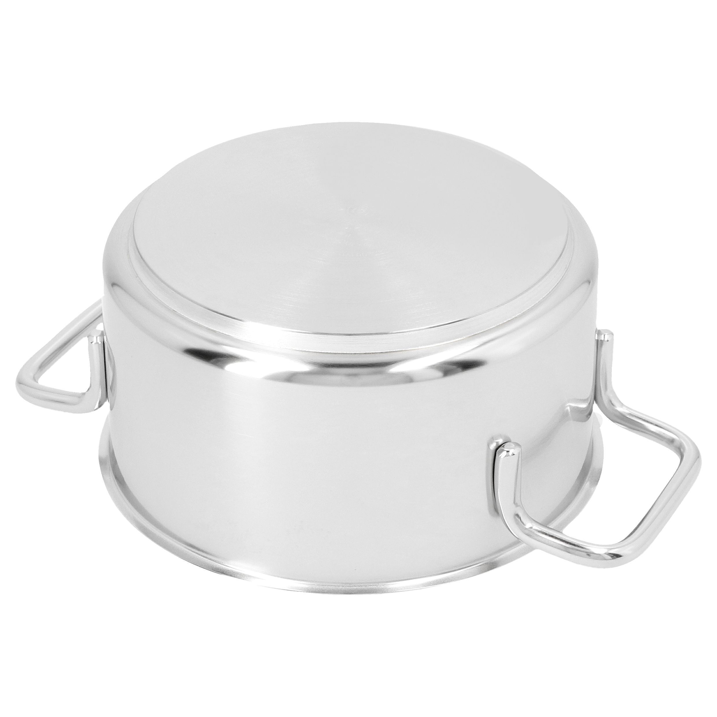 Bratentopf mit Deckel 16 cm, 18/10 Edelstahl