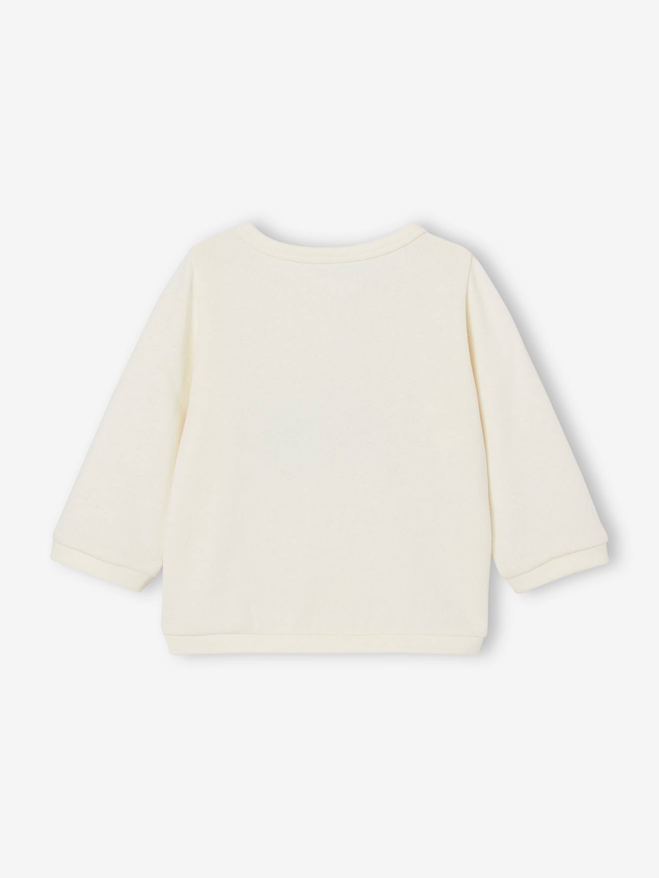 Vertbaudet Baby Sweatshirt mit Öffnung vorn - wollweiß