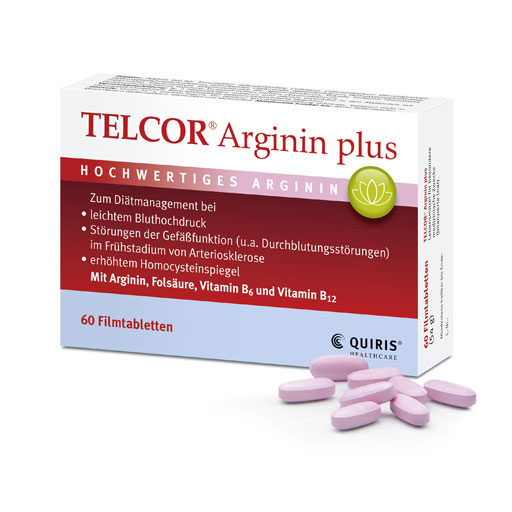 TELCOR Arginin plus Filmtabletten  60 St  Filmtabletten