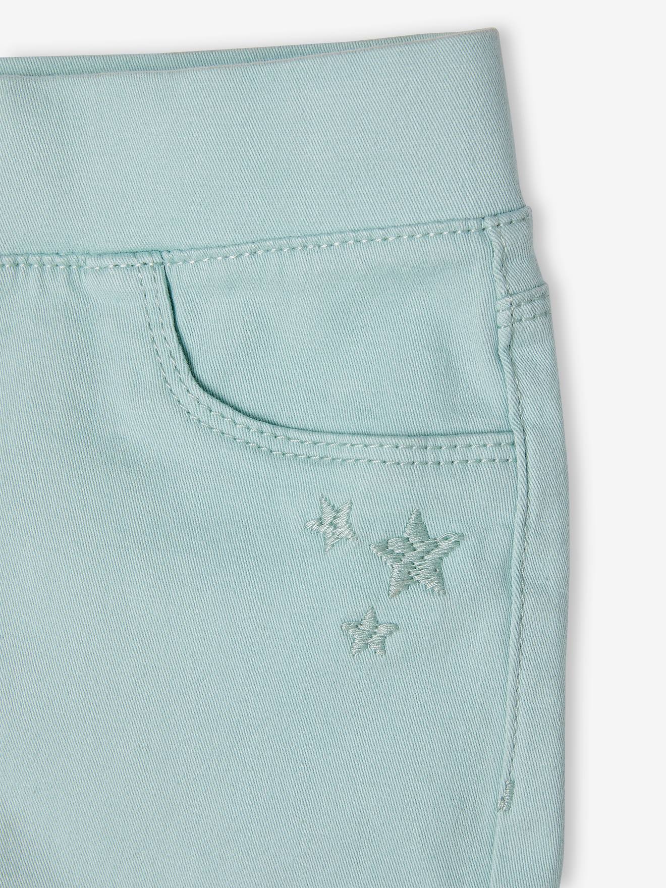 Vertbaudet Farbige Mädchen Treggings - hellblau