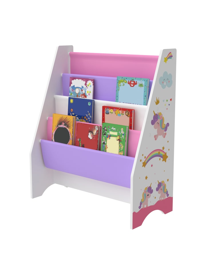 en.casa Kinderregal Fisterra in Lila Rosa (H)74cm (B)62cm (T)29cm günstig kaufen onesize