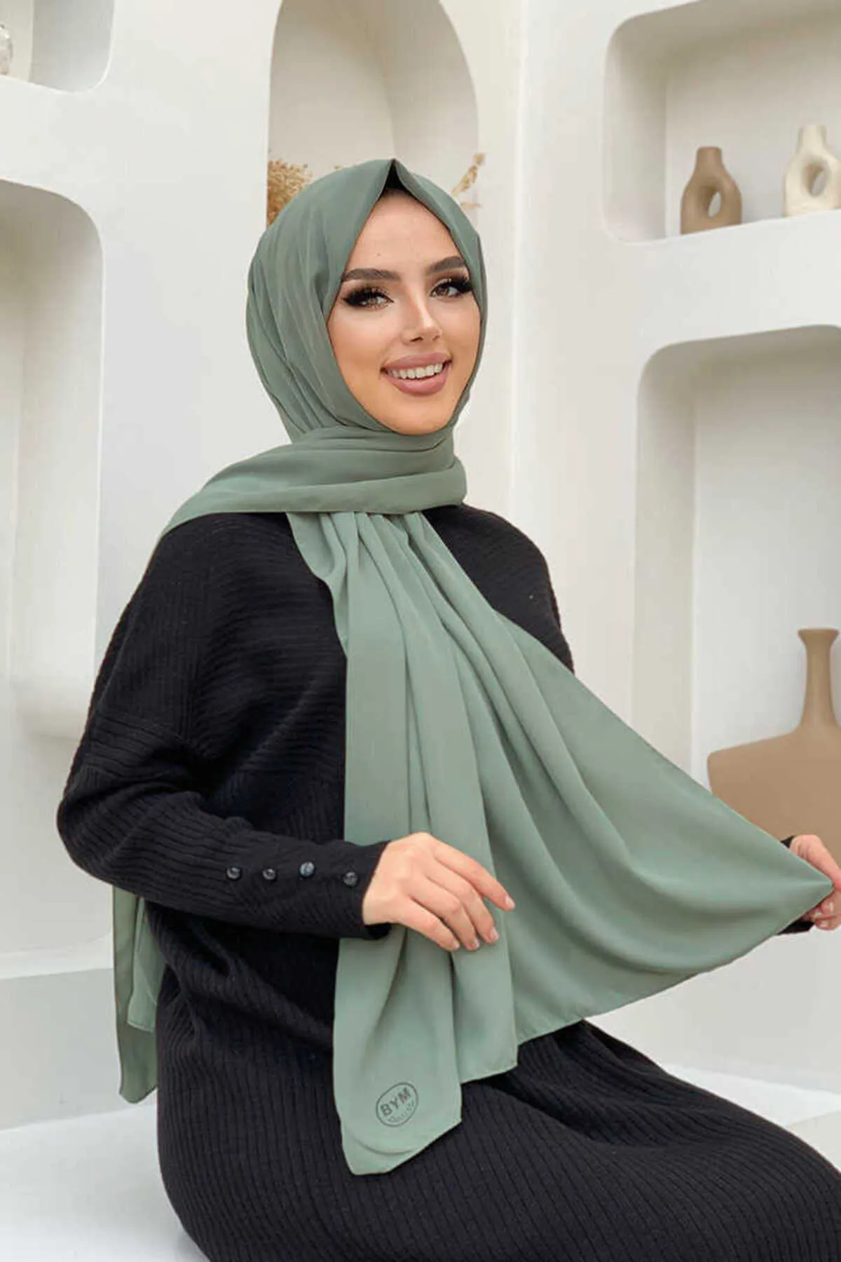 Bym Fashion  2050 Medina Seidenschal Mint