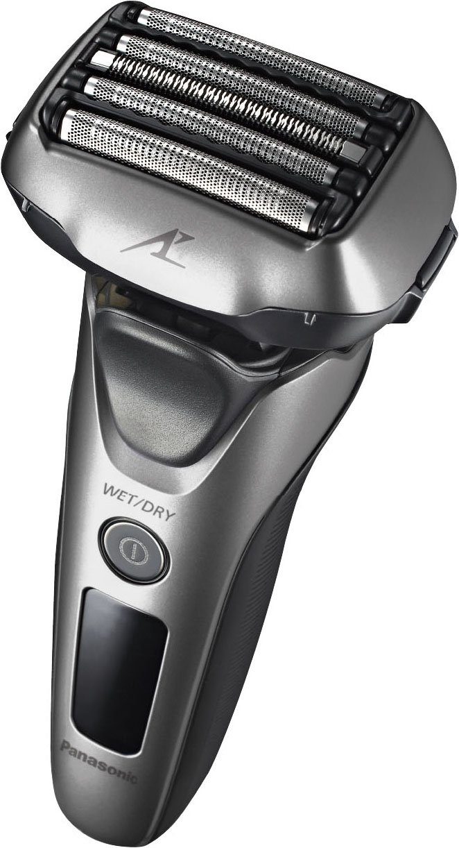 Panasonic Elektrorasierer ES-LV69-S803, ausklappbarer Langhaarschneider, 5-Klingen-Premium Nass-Trocken-Rasierer