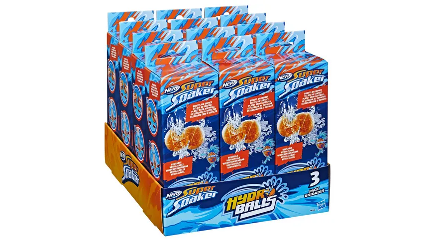 Hasbro - Nerf Super Soaker Hydro Balls 3er-Pack