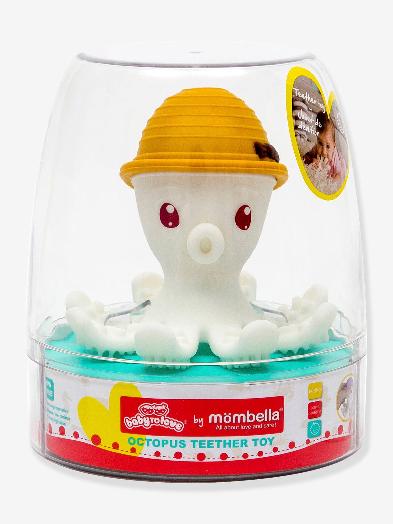 Little big friends Baby Beißspielzeug BONNIE, DIE KRAKE BABYTOLOVE - weiß/hellblau