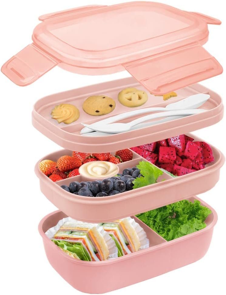 Coonoor Lunchbox 1900ML Lunch Box Auslaufsichere Lunch Box mit Fächern
