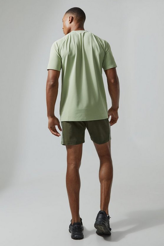 Strukturiertes Man Active Slim-Fit Mesh T-Shirt