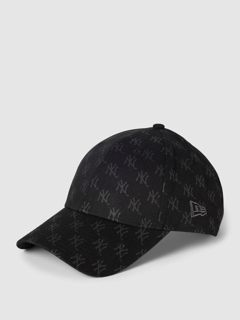 Basecap mit Logo-Muster in schwarz
