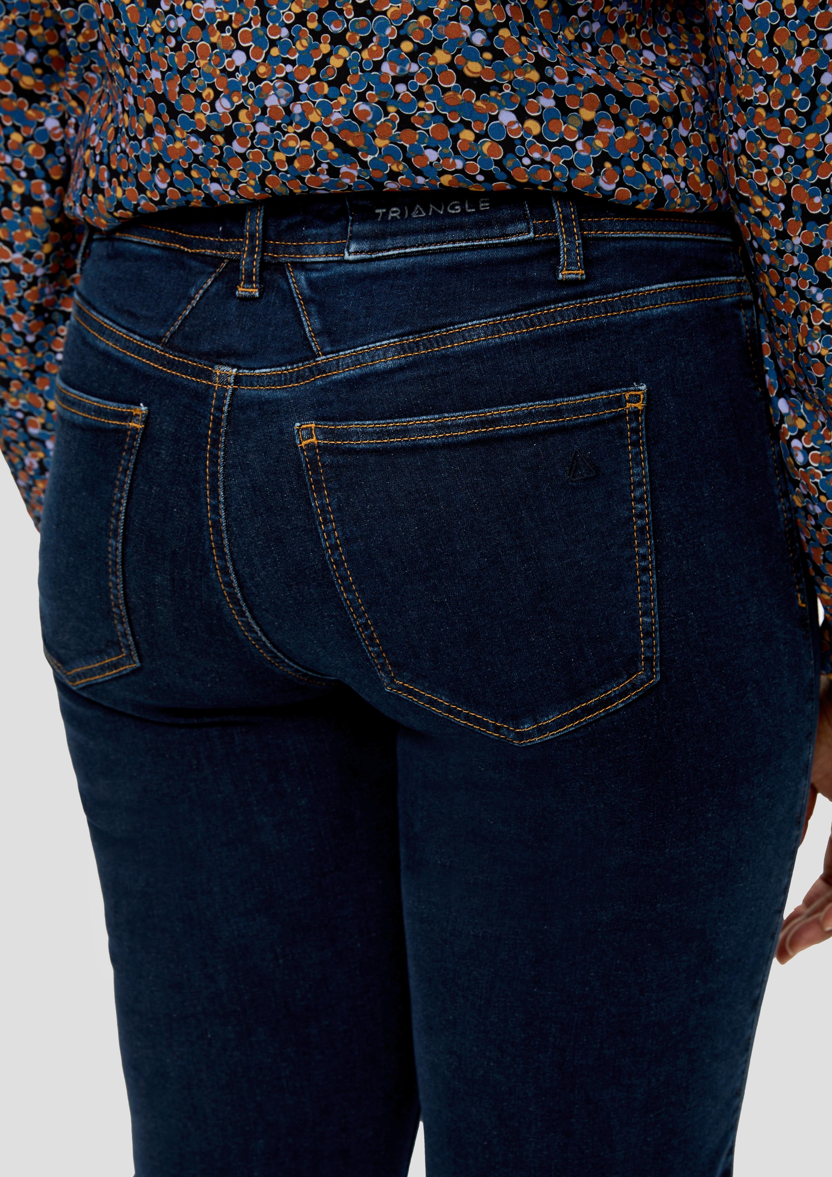 Jeans / Slim Fit / Mid Rise / Straight Leg / gefärbte Nähte  2136920-59Z8