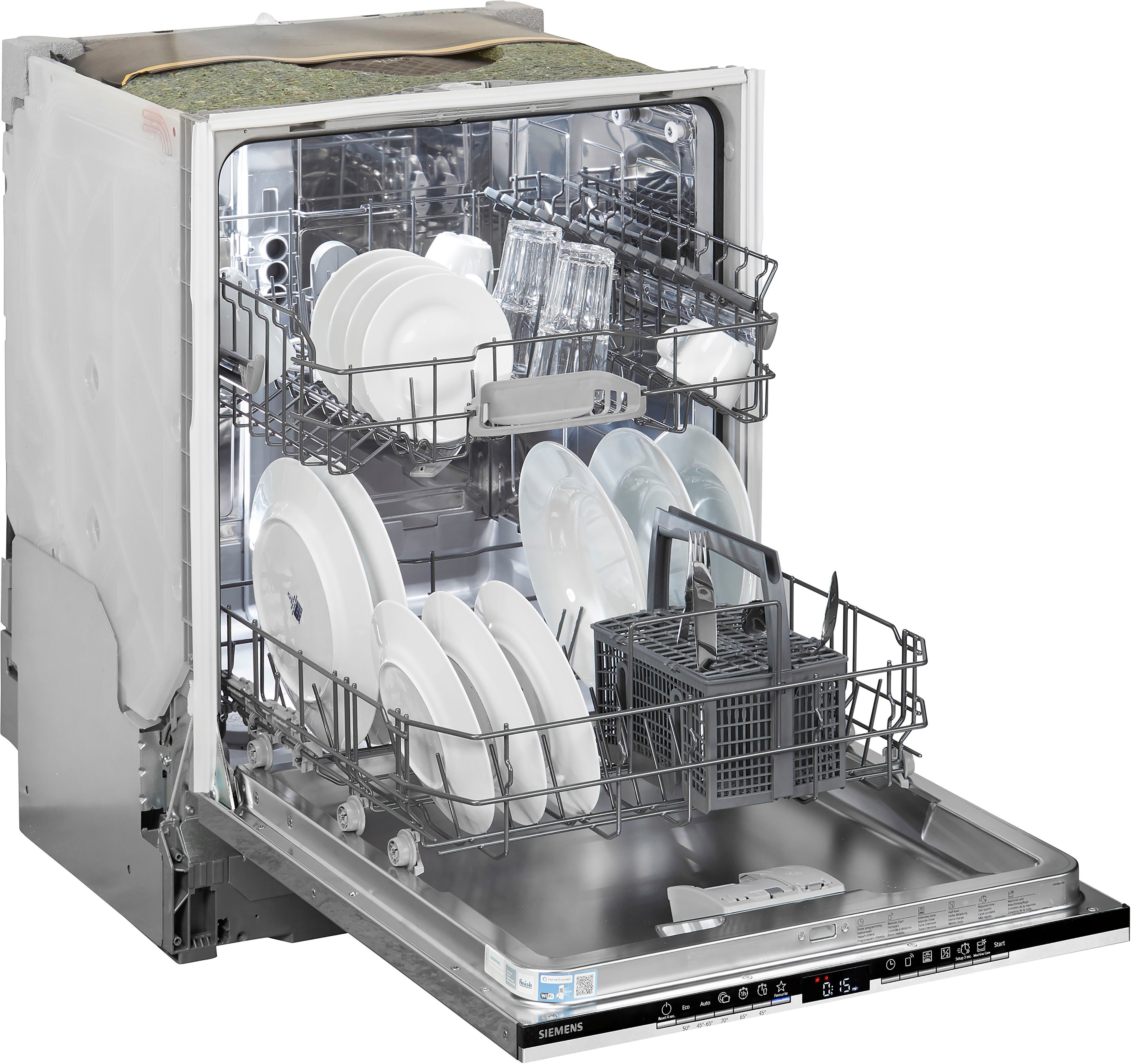 SIEMENS vollintegrierbarer Geschirrspüler iQ300, SN63HX32UE, 12 Maßgedecke