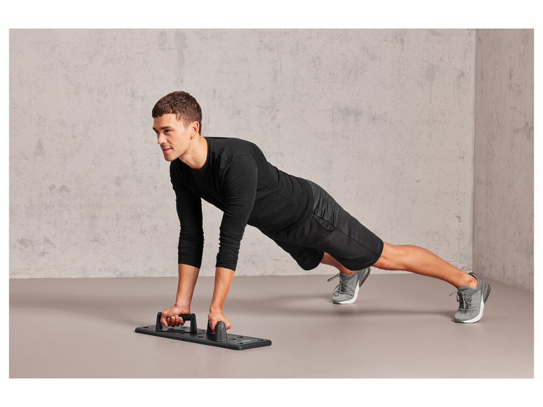 CRIVIT Push-up-Board / Fitnessroller, mit ergonomischen Griffen