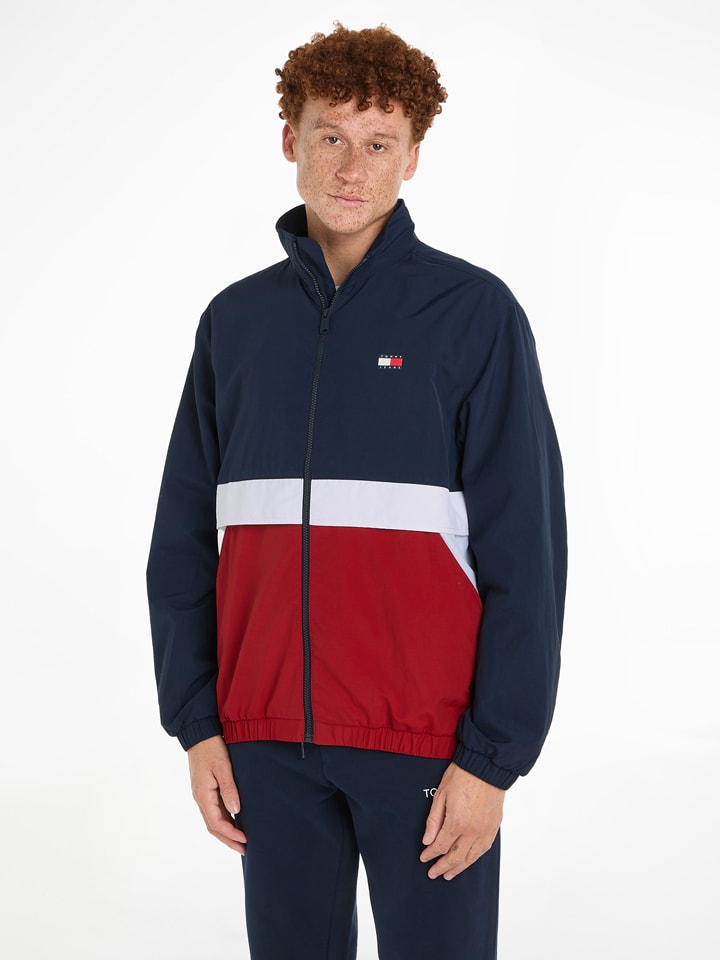 Tommy Hilfiger Übergangsjacke in Dunkelblau/ Rot günstig kaufen