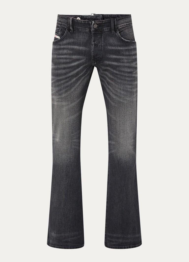 Diesel D-svarte slengjeans med farget vask