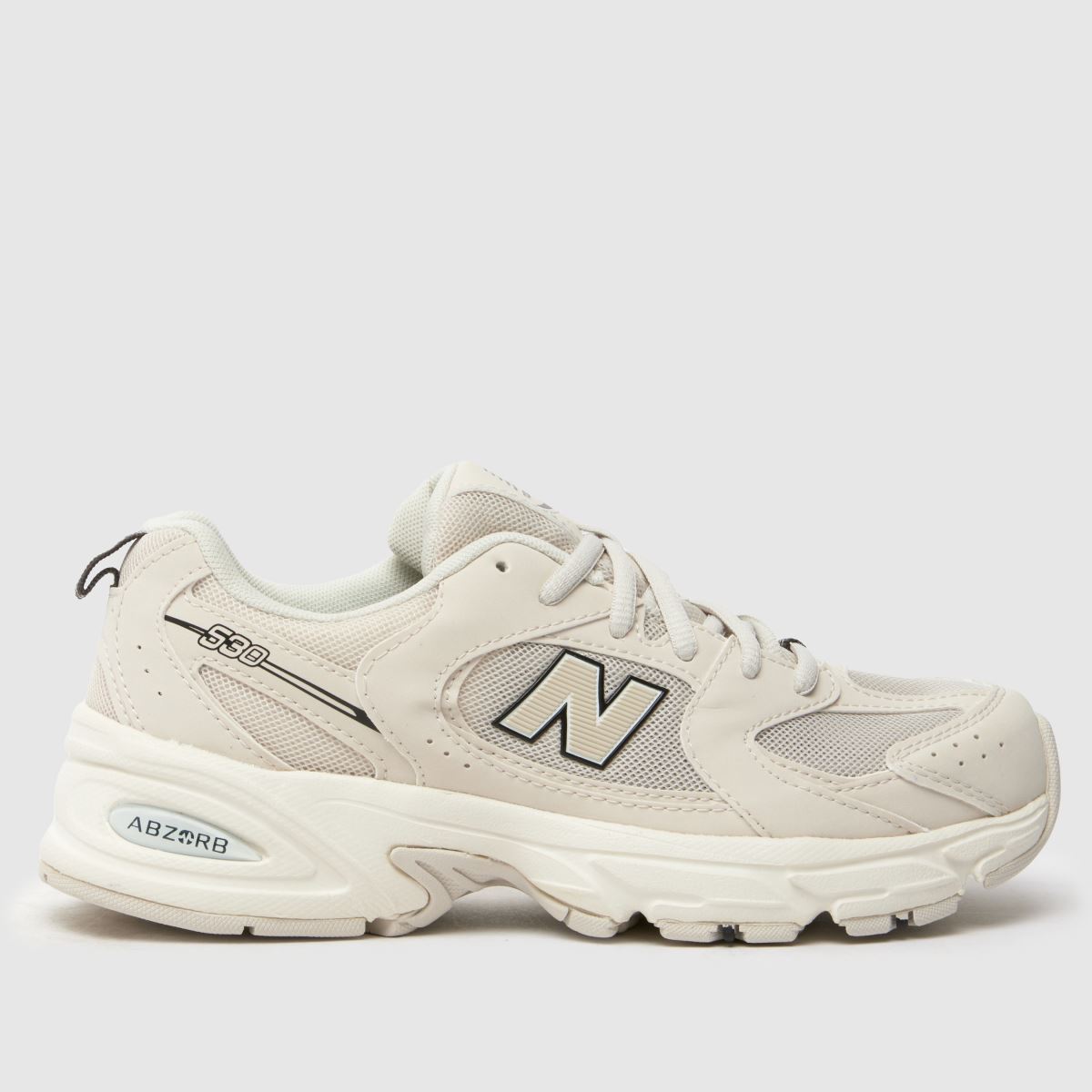 New Balance 530 Youth träningsskor i benvitt