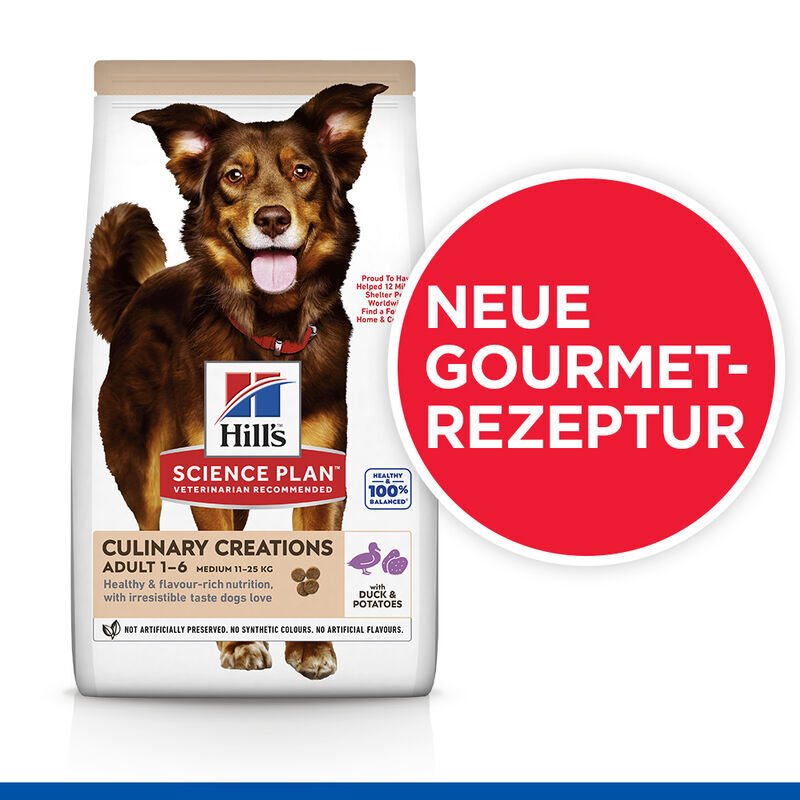 Hill's Hundetrockenfutter Hill's SCIENCE PLAN Culinary Creations Adult mit Ente und Kartoffeln 2x14 kg