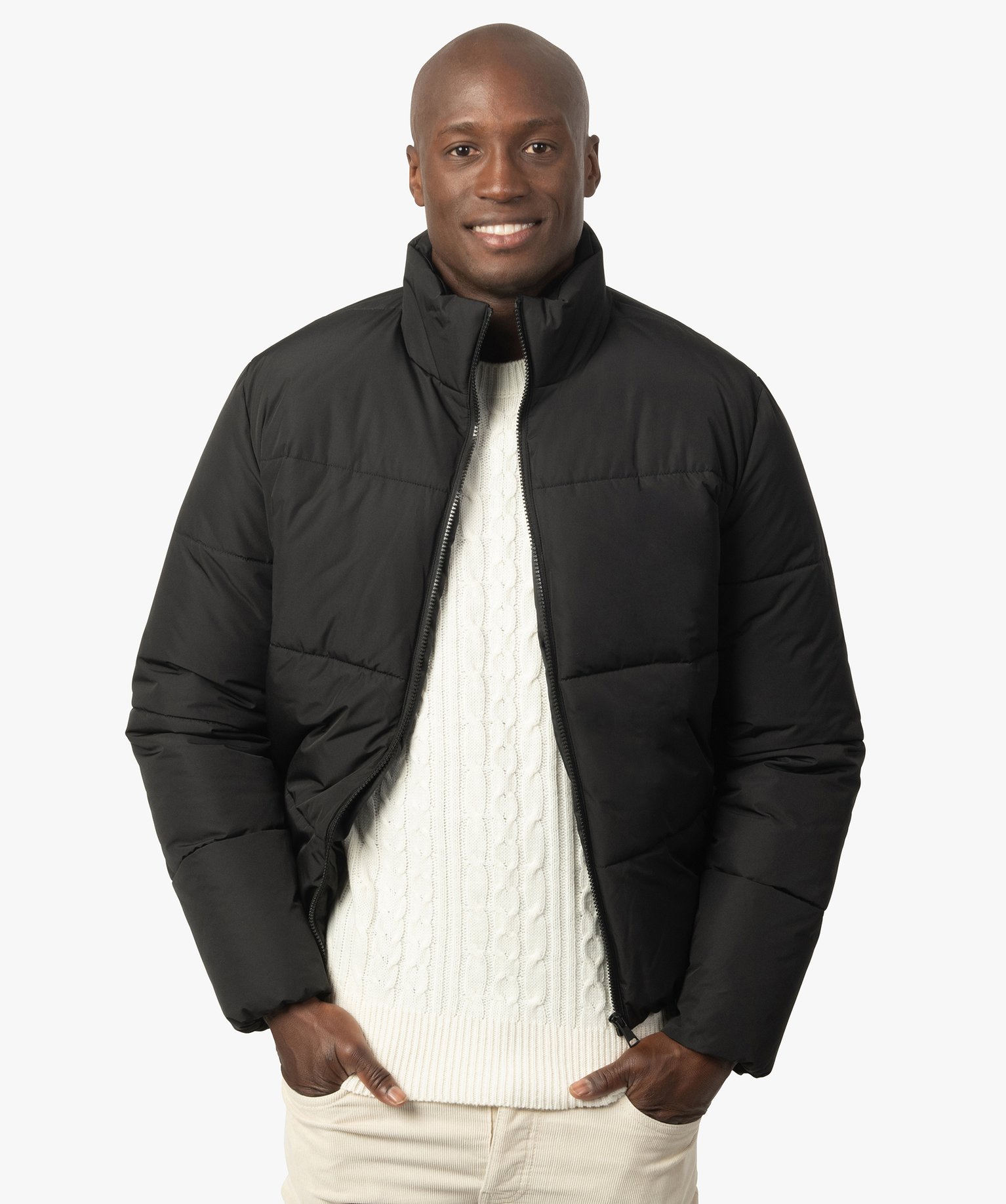 Blouson matelassé homme avec col montant | GEMO