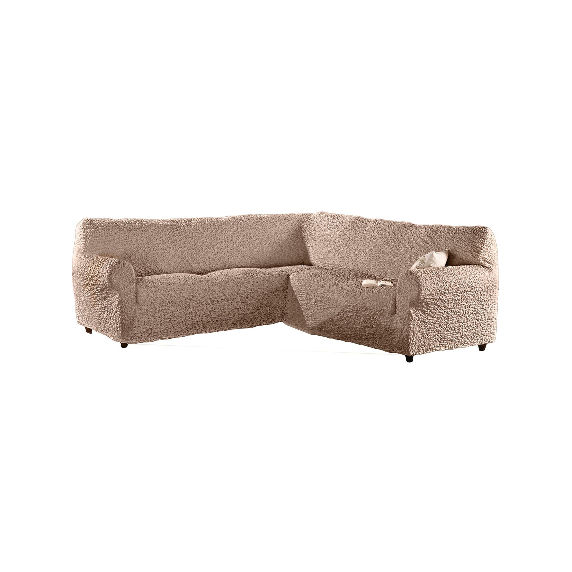 Housse gaufrée bi-extensible spéciale canapé d'angle