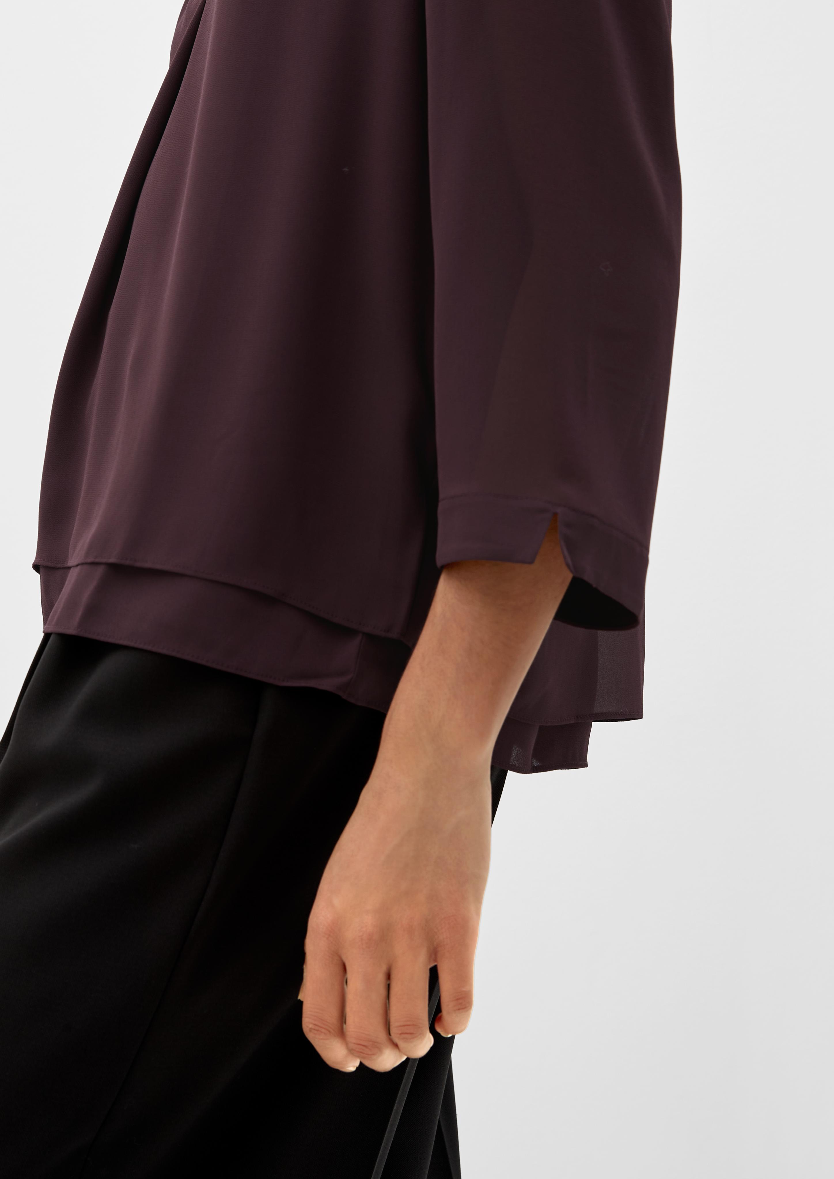 Double-Layer-Bluse mit 3/4-Ärmeln  2121899-4989