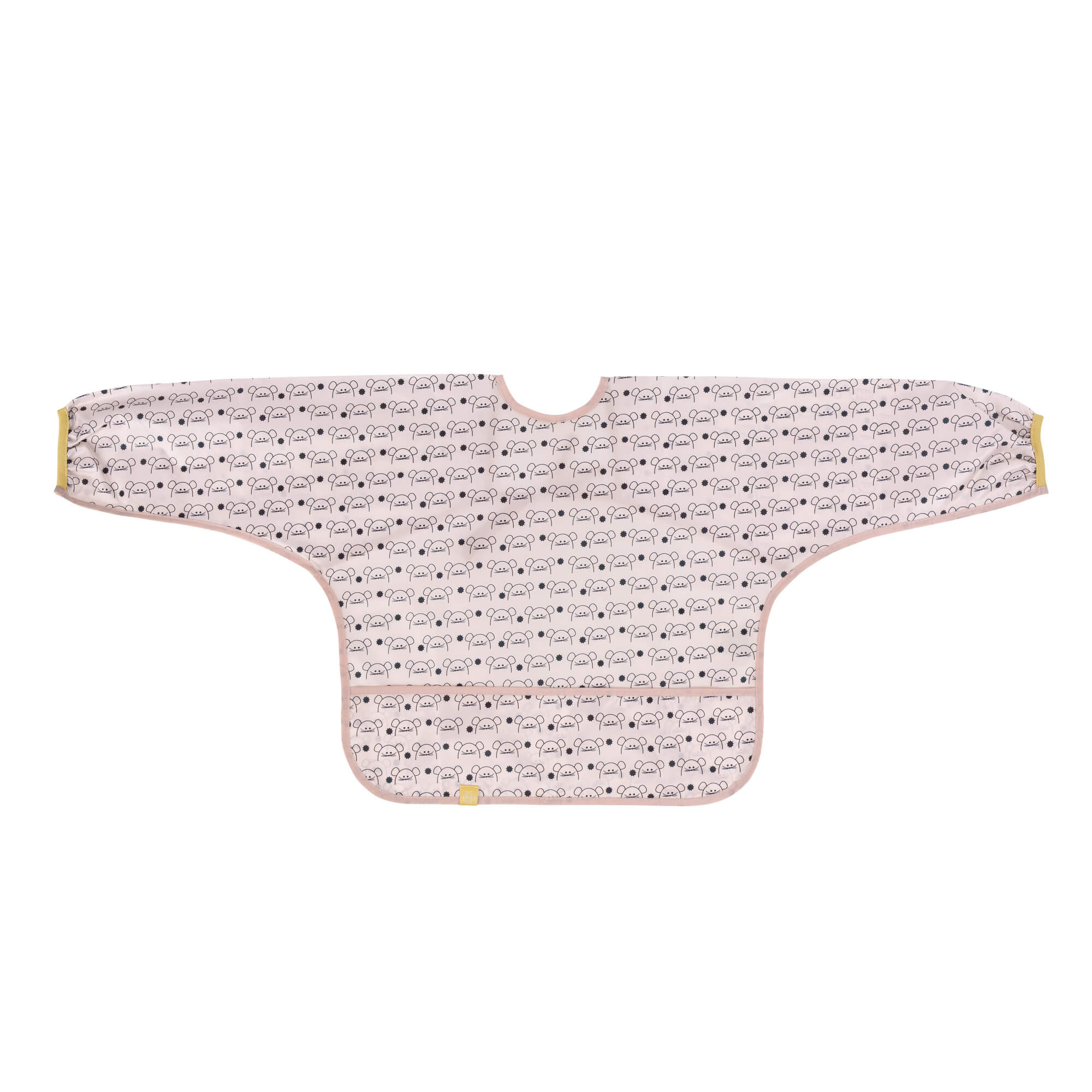 Ärmellätzchen - Bib Long Sleeve, Little Chums Mouse
