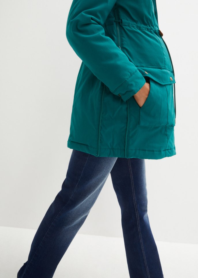 Umstandsjacke / Tragejacke mit Teddyfutter