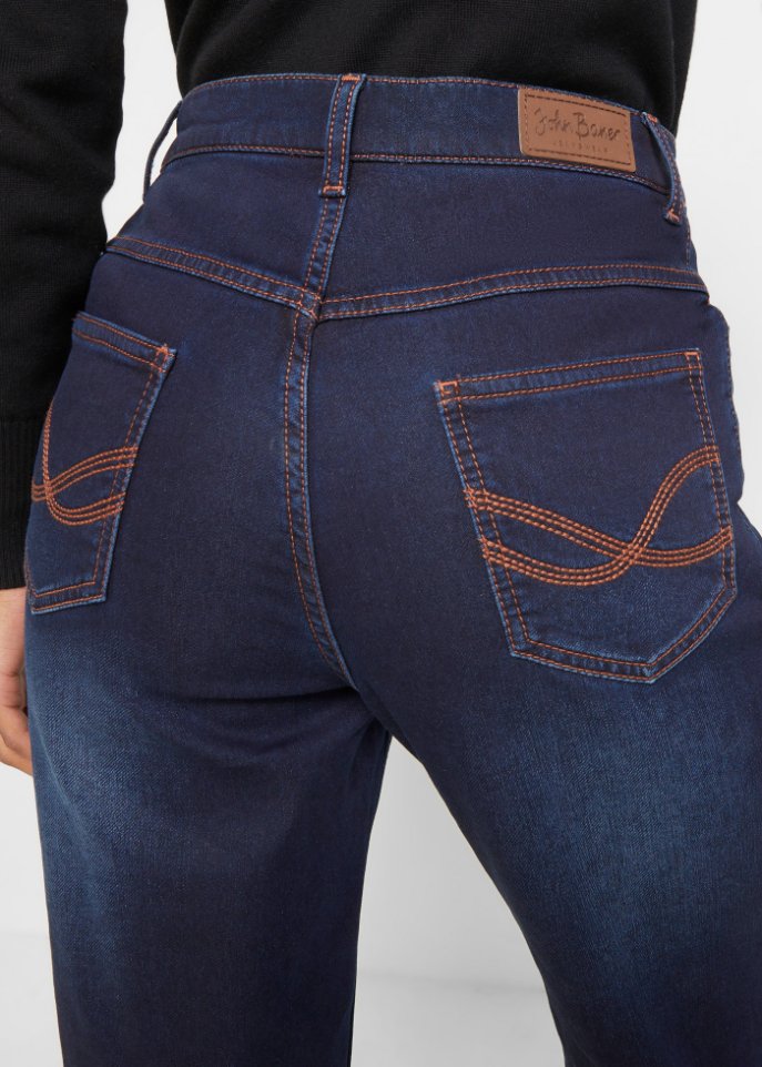 Thermojeans mit kuscheliger Innenseite, Mom Fit