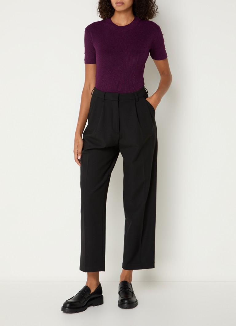 Sessùn Timmins ribbed top with lurex