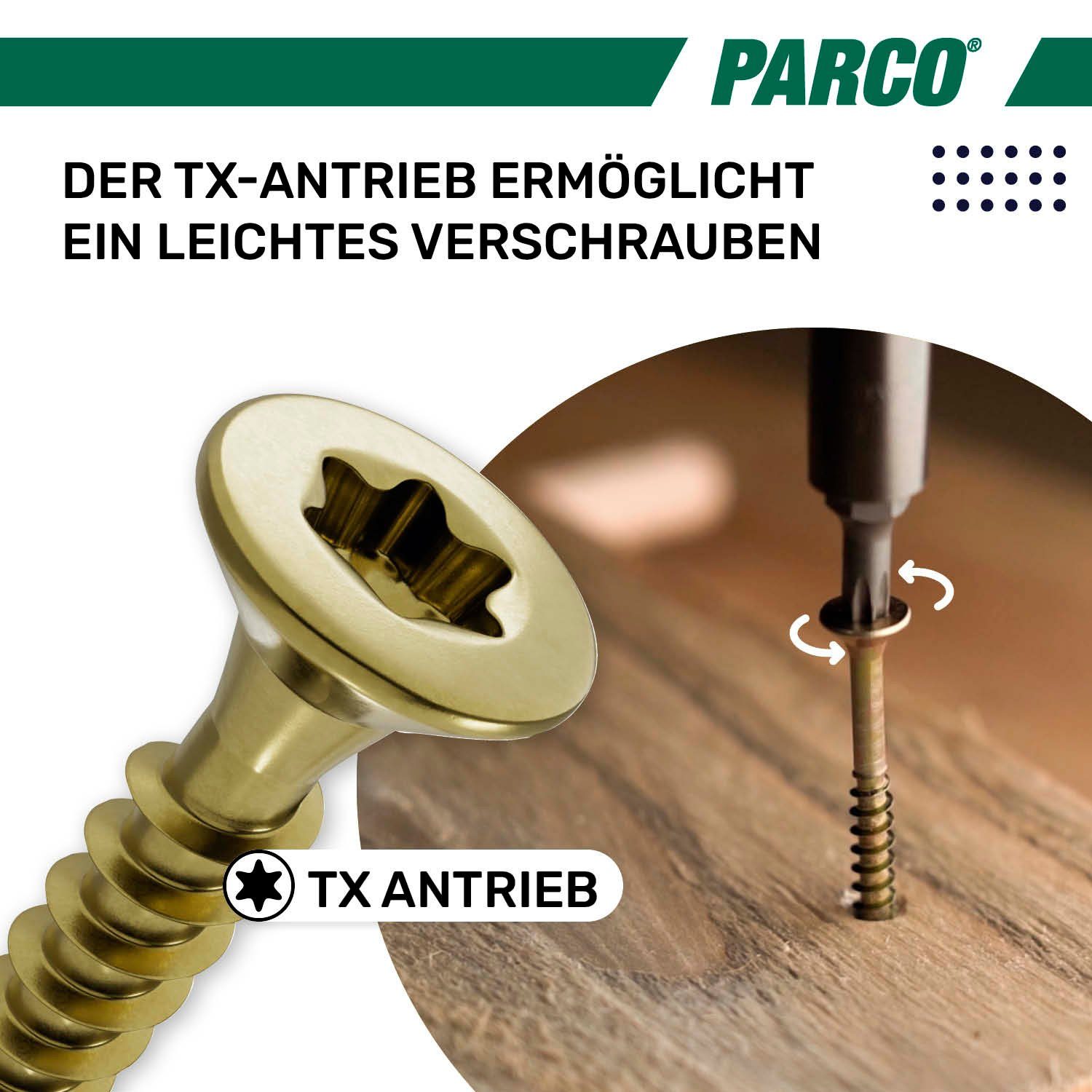 PARCO Spanplattenschraube gelb verzinkt TX