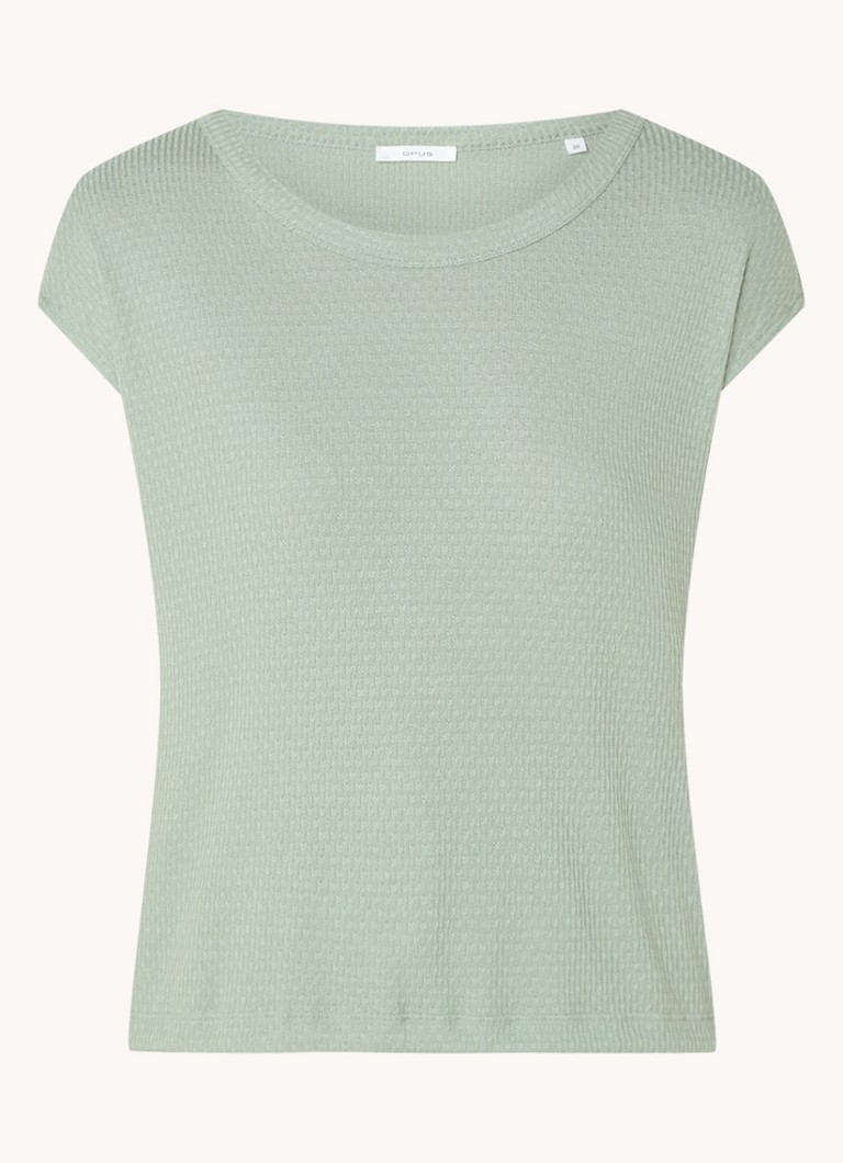 OPUS Sewuki top with texture and bow detail