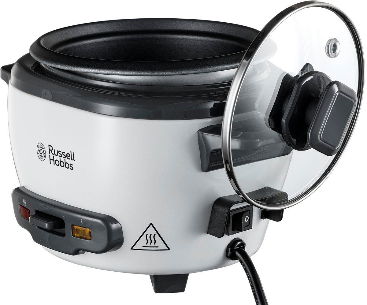 RUSSELL HOBBS Reiskocher Mini 27020-56, 200 W, 0,4 l – Warmhaltefunktion, inkl. Reislöffel & Messbecher