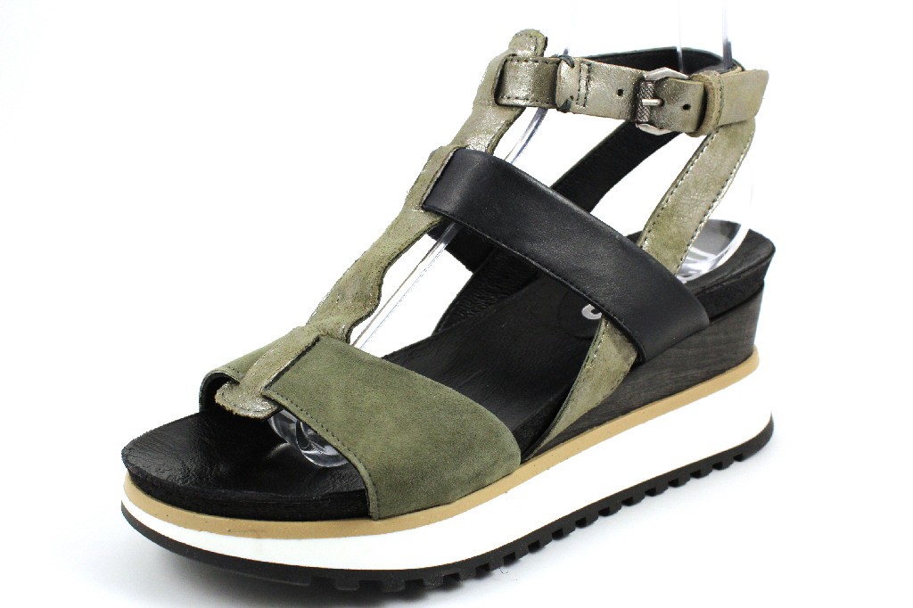 MJUS Plateau Sandalen grün